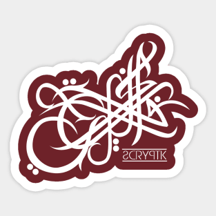 it says Graffiti in Jawi Sticker